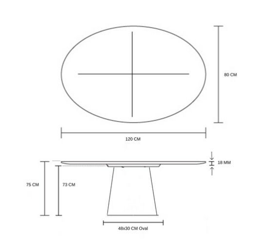 Mesa de Jantar Cone Oval 120x80cm Tampo Laqueado Base Madeira Freijó - Branco - 3