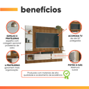 Ver imagem 5 de Painel para Tv até 55 Polegadas com Espelho 1,83m Intense Ripado Impressão 3d Freijó/off White