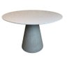 Mesa de Jantar Cone Concreto 130cm Tampo Laqueada - Branco - 3