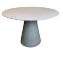 Ver imagem 2 de Mesa de Jantar Cone Concreto 160cm Tampo Laqueada - Branco