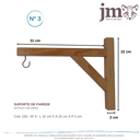 Ver imagem 4 de Kit 4 Suporte Parede para Vaso de Planta C/ Gancho 31cm