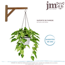 Ver imagem 3 de Kit 4 Suporte Parede para Vaso de Planta C/ Gancho 31cm