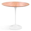 Ver imagem 1 de Mesa Lateral Tulipa Saarinen Redonda 41 cm Tampo Freijó - Branco