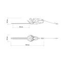 Ver imagem 6 de Podador de Cerca-Viva Eletrico Tramontina PE50 com Navalha de 500 mm de Comprimento 600 W 127 V