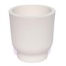 Vaso Decorativo Garrafa Invertida Lisa 9,5cm em Cimento Artesanal Branco - 1