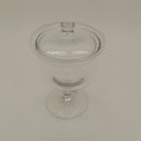 Ver imagem 4 de Potiche Vidro 22x18x18cm Transparente Vaso Decorativo Bomboniere