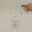 Ver imagem 5 de Potiche Vidro 22x18x18cm Transparente Vaso Decorativo Bomboniere