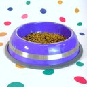 Ver imagem 3 de Kit 2 Comedouros Inox Prestige Roxo 850ml - Durável e Antiderrapante