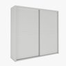 Armário Roupeiro Cotia 240cm 2 Portas Correr Branco - 1