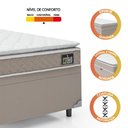 Ver imagem 6 de Cama Box Baú Solteiro Colchão Espuma D33 Pillow Top 88x188x57cm Millenium Hellen