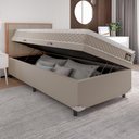 Ver imagem 2 de Cama Box Baú Solteiro Colchão Espuma D33 Pillow Top 88x188x57cm Millenium Hellen