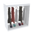 Ver imagem 1 de CABIDEIRO CENTRO DE LOJA M243.2021.B (LOJA OU CLOSET) MUNDI MOVEIS
