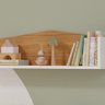 Prateleira Casinha em MDF - Branco/Natural - 4