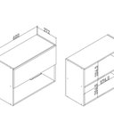 Ver imagem 3 de Arm Basculante Isabele 600x450x272 mm Marrom/Mel/Off White