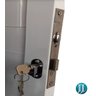 Porta de Alumínio Lambri Simples 210x100 C/ Puxador Completa - 4