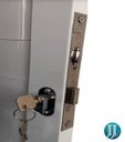 Ver imagem 4 de Porta de Alumínio Branca 210x100 - Lambri Simples