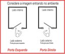 Ver imagem 6 de Porta de Alumínio Branca 210x100 - Lambri Simples