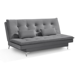 Sofá Cama Bangkok Alto Conforto Aveludado Com Almofadas Brinde - 2