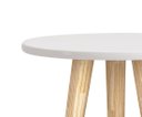 Ver imagem 3 de Mesinha Lateral para quarto de bebê Theo Branco Fosco com Natural - Reller