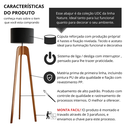 Ver imagem 5 de Luminária Quarto e Sala Decoração Pé em Madeira Maciça Preta Bivolt