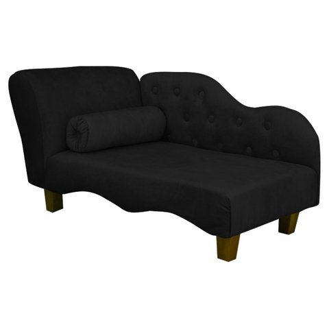 Caminha Pet Luxo Divâ Tecido Veludo Divini Decor:preto