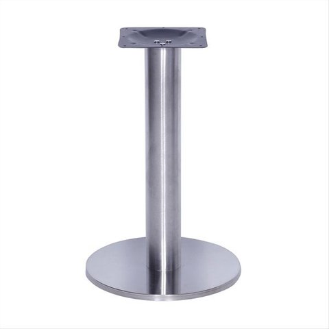 Base de Mesa Beta Big em Inox 72,50 cm (Altura) com Disco Redondo.