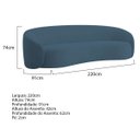 Ver imagem 7 de Sofá Orgânico Luxo Recepção 220cm Amore Linho