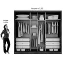 Ver imagem 6 de Guarda-Roupa Casal 3 Portas e 6 Gavetas Diamond- - Branco