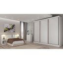 Ver imagem 3 de Guarda-Roupa Casal 3 Portas e 6 Gavetas Diamond- - Branco