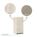 Ver imagem 2 de Armário Aéreo 1 Porta 1 Prateleira 40cm Linea Mocca Laca