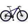 Bicicleta Aro 29 Drais Aluminum 21V Freio a Disco - Preto+Azul Royal - 15.5 - 1