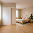 Ver imagem 2 de Porta de Correr Branca Primer Lisa 210x80 com Fechadura