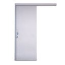 Ver imagem 1 de Porta de Correr Branca Primer Lisa 210x80 com Fechadura