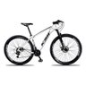 Bicicleta Aro 29 Ksw xlt Câmbio Shimano 21v Alumínio Mtb - Branco+Preto - 15,5" - 1