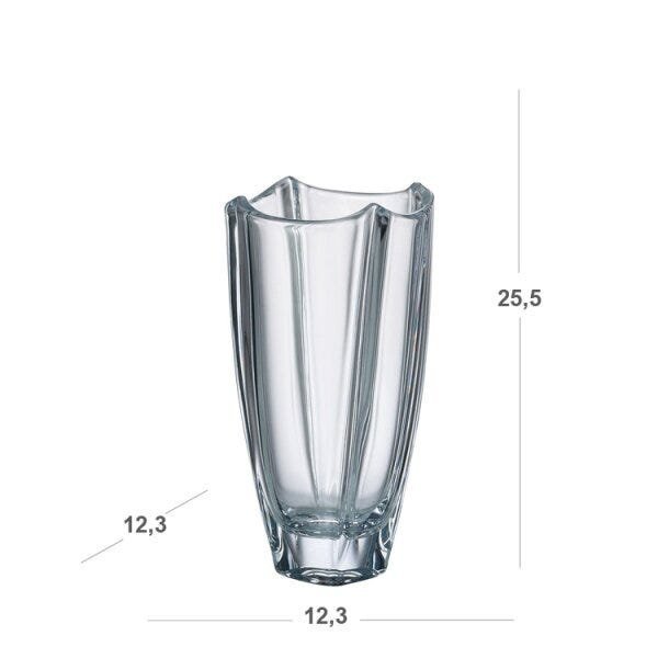 Vaso Decorativo Reto em Cristal Ecológico Colosseum 25,5cmx12,3cm Dayhome - 3
