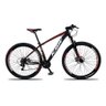 Bicicleta Aro 29 Ksw xlt Câmbio Shimano 21v Alumínio Mtb - Preto+Vermelho+Branco - 17" - 1