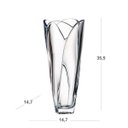 Ver imagem 3 de Vaso Decorativo em Cristal Ecológico Campos 35,5cmx14,7cm Dayhome