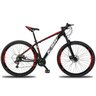 Bicicleta 27 Marchas KSW XLT Aro 29 Câmbio Altus Freio Hidráulico MTB - Preto+Vermelho - 21 - 1