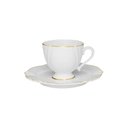 Ver imagem 1 de Xícara para Café com Pires em Porcelana Soleil 75ml Oxford Victoria