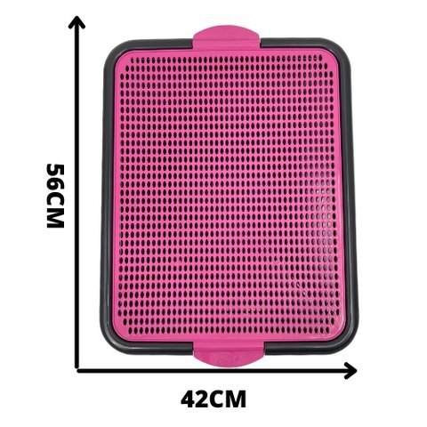 Tapete Sanitário Canino Xixi Pet - Tapete Rosa