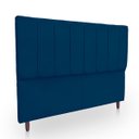 Ver imagem 5 de Cabeceira Estofada Moderna e Elegante para Cama de Casal 140 Eros Suede