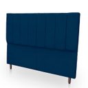 Ver imagem 4 de Cabeceira Estofada Moderna e Elegante para Cama de Casal 140 Eros Suede