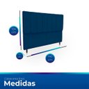 Ver imagem 6 de Cabeceira Estofada Moderna e Elegante para Cama de Casal 140 Eros Suede
