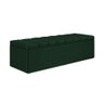 Calçadeira Baú Navi 140 para Cama de Casal N-026 Veludo Verde Aradecor - 3