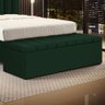 Calçadeira Baú Navi 140 para Cama de Casal N-026 Veludo Verde Aradecor - 1