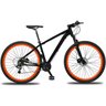 Bicicleta 27v Aro 29 Drais Clean Câmbio Shimano Freio Hidráulico Alumínio Mtb - Preto+laranja - 19 - 1