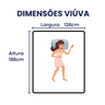 Cama Box Viuva Conjugada Ortopédico 128x188x40cm - 3