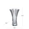 Vaso Decorativo Curvo em Cristal Ecológico Neptune 26,5cmx16,7cm Dayhome - 3
