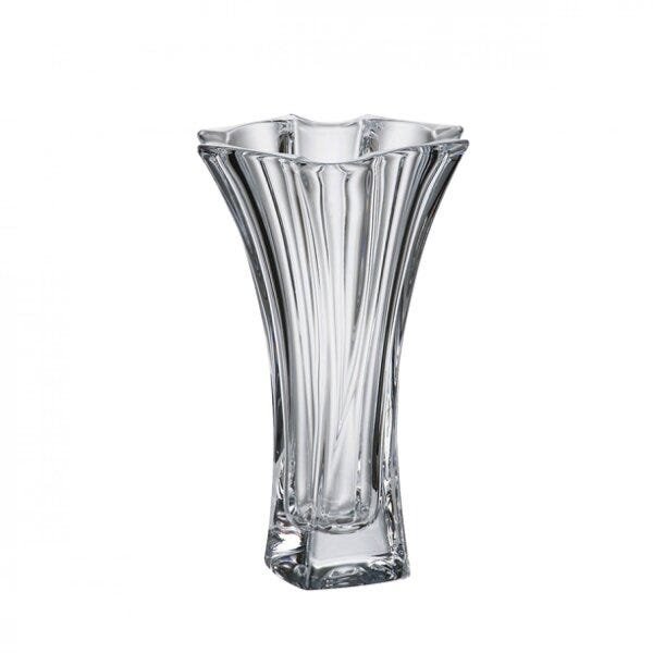 Vaso Decorativo Curvo em Cristal Ecológico Neptune 26,5cmx16,7cm Dayhome - 1