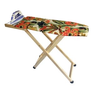 Passadeira Para Roupas Básico Madeira Natural Sofisticadoa Technox